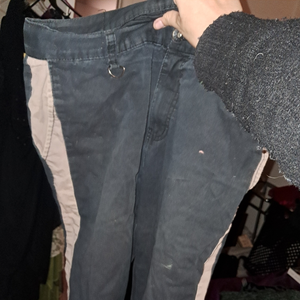 Black and grey pants